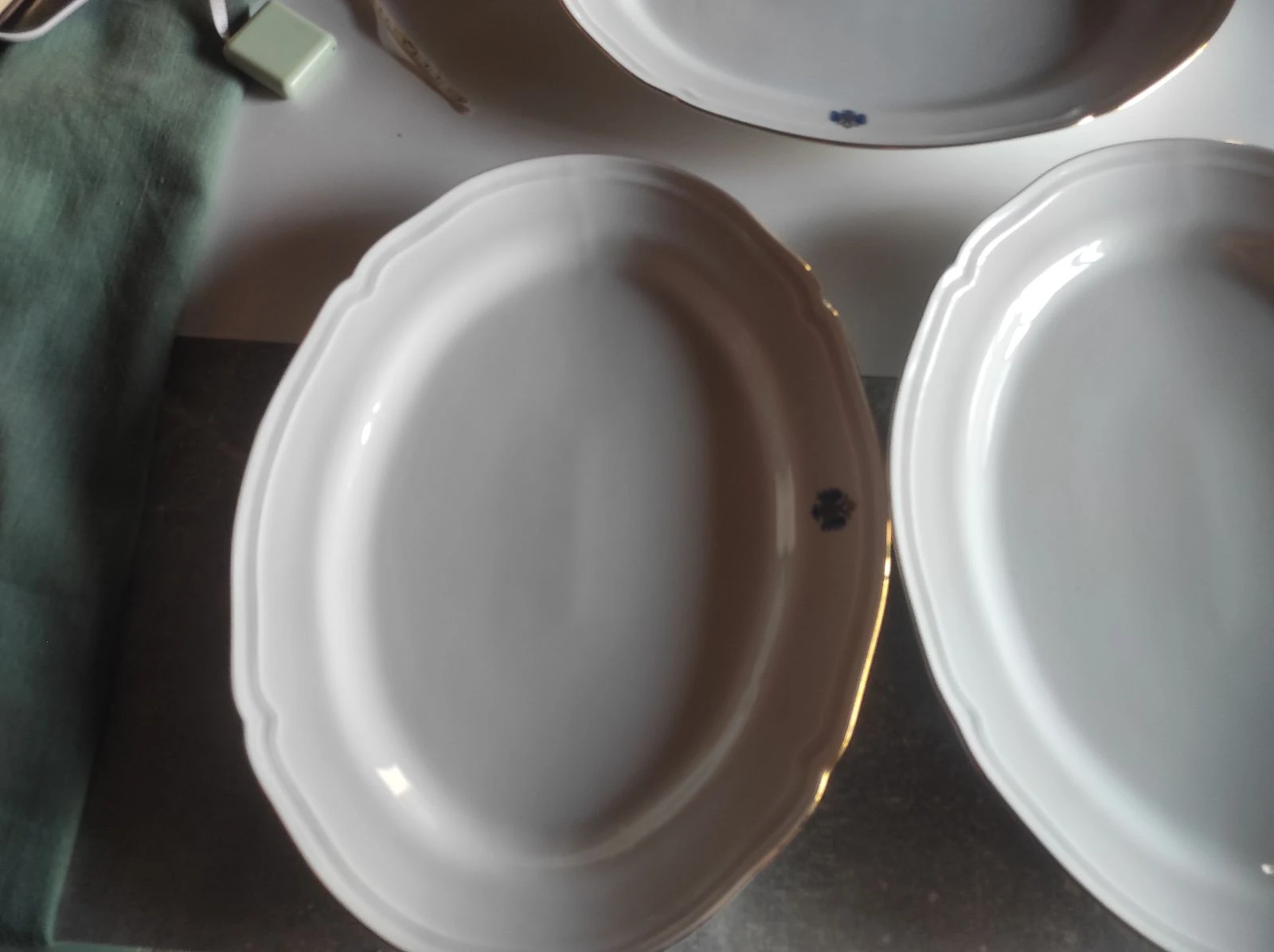Set 3 bandejas ovaladas porcelana fina Royal Kent  – photo 4
